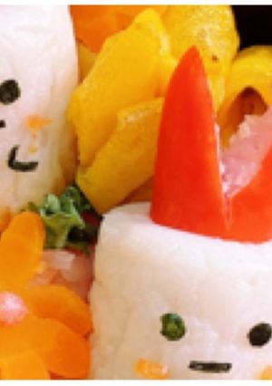 竹輪で、すみっコぐらし可愛いお弁当-レシピのメイン写真