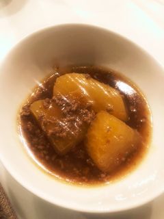 大根の甘辛そぼろあんかけ-レシピのメイン写真