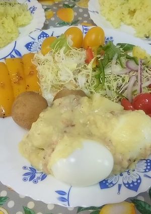 ドイツ料理○玉子とポテトのからしクリーム-レシピのメイン写真