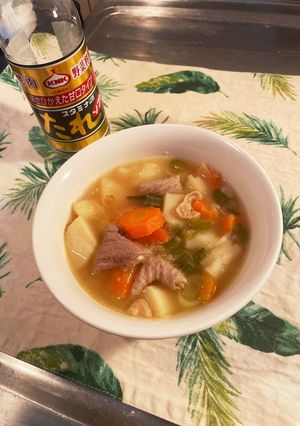 スタミナ源タレでモツ煮-レシピのメイン写真