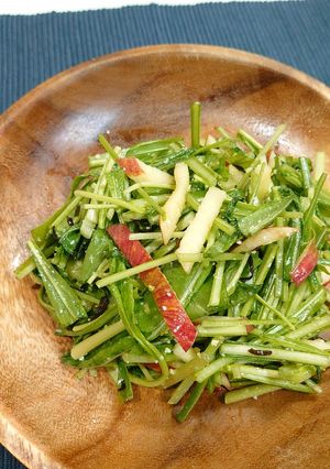 【野菜ソムリエ】京壬生菜のりんごサラダ-レシピのメイン写真
