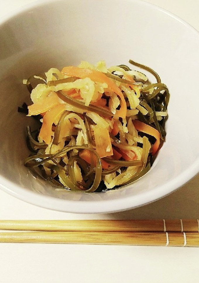 切り昆布と切り干し大根の煮物（＋生姜）-レシピのメイン写真