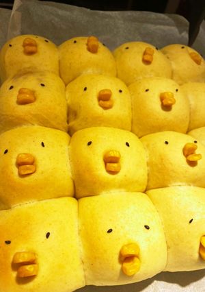 可愛いヒヨコちぎりパン ピヨピヨ by ミルフイ 【クックパッド】 簡単