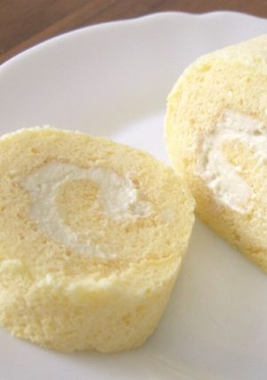 しっとり♪シフォンロールケーキ-レシピのメイン写真