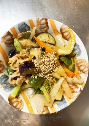 マイルド豚キムチ味豚こま大根青椒肉絲風-レシピのメイン写真