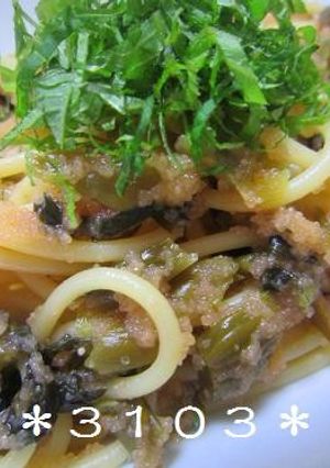 ＊明太子と高菜のスパゲティ＊-レシピのメイン写真