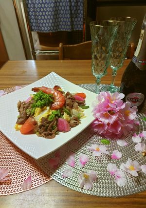 ヨウサマの減塩牛肉と海鮮のちらし寿司-レシピのメイン写真