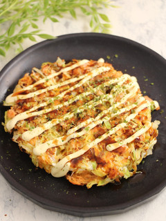 簡単!銀鮭のお好み焼き 小麦粉不要-レシピのメイン写真