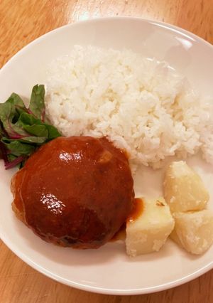 我が家の豚ひきハンバーグ◎-レシピのメイン写真