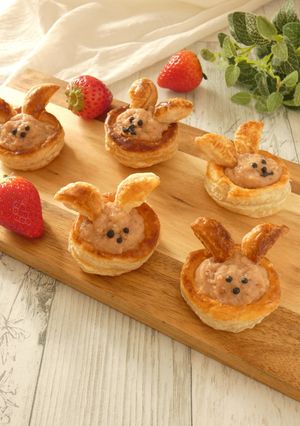 苺カスタードのうさぎパイ-レシピのメイン写真