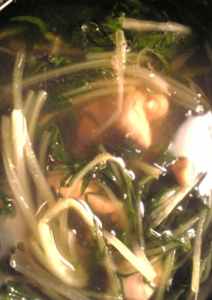 鶏ささみと水菜のスープ-レシピのメイン写真