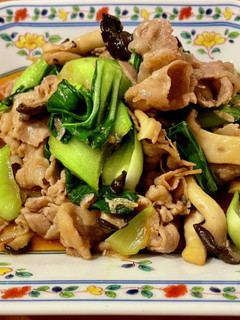 青梗菜と豚肉のオイスターソース炒め-レシピのメイン写真