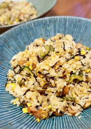 味付けは塩昆布!母のゴーヤチャーハン-レシピのメイン写真