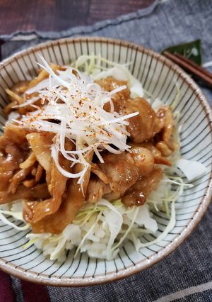 わさびじょうゆ豚カルビ丼-レシピのメイン写真
