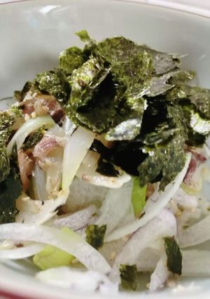 カット野菜で簡単♡サバ缶の丼（サラダ風）-レシピのメイン写真