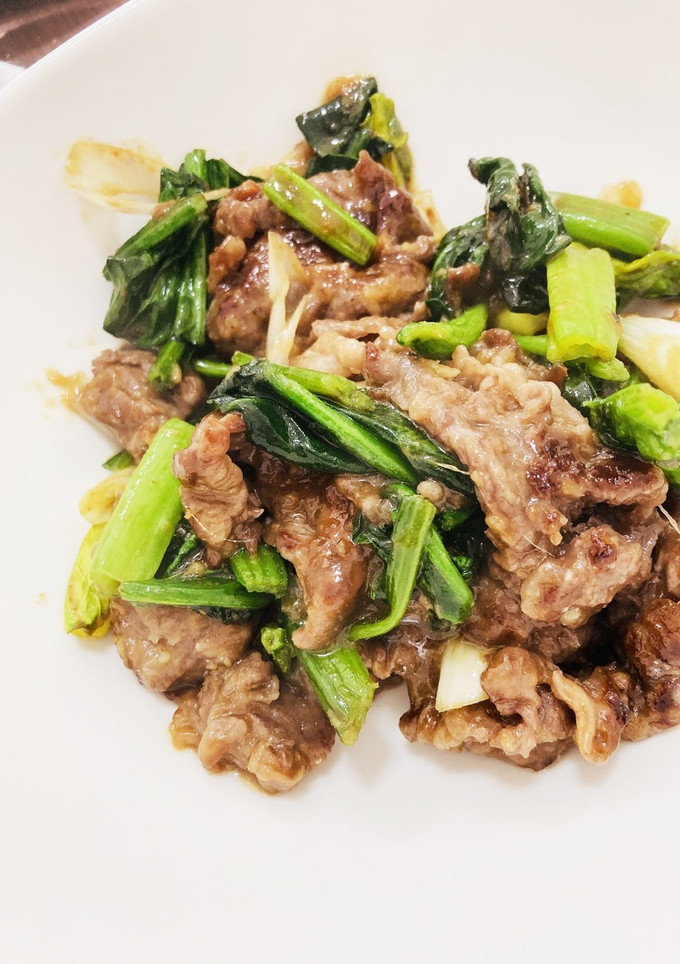 牛肉とほうれん草の炒めもの-レシピのメイン写真