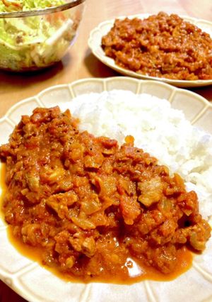 白菜キーマカレー-レシピのメイン写真