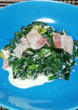 ほうれん草とベーコンの生クリーム仕立て-レシピのメイン写真