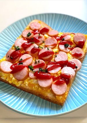 玉子マヨとウインナーのトースト-レシピのメイン写真