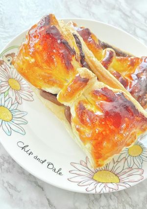 冷凍パイシート簡単可愛いリボンチョコパイ-レシピのメイン写真