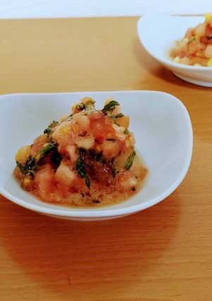 トマトの青じそドレッシング和え-レシピのメイン写真