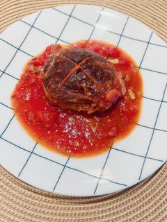 基本の煮込みハンバーグ-レシピのメイン写真