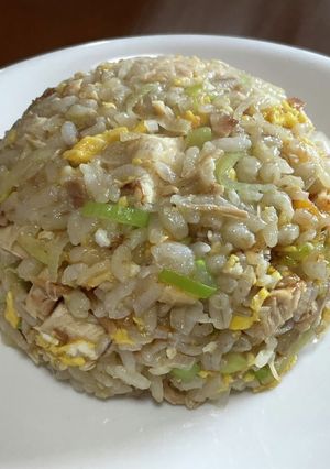 鶏チャーシューと白ネギたっぷりの炒飯♬-レシピのメイン写真