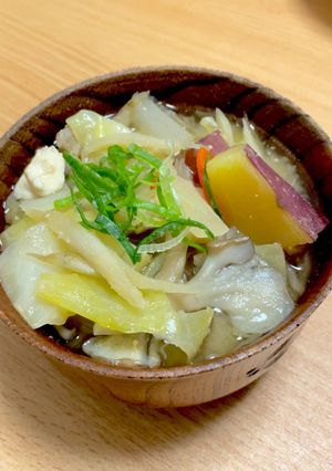 体調不良に☆甘酒入り☆甘めの豚汁-レシピのメイン写真