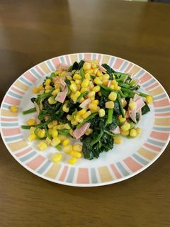 簡単☆ほうれん草のマヨ炒め-レシピのメイン写真