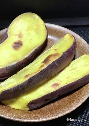 自然な甘さのレンチン焼きいも-レシピのメイン写真