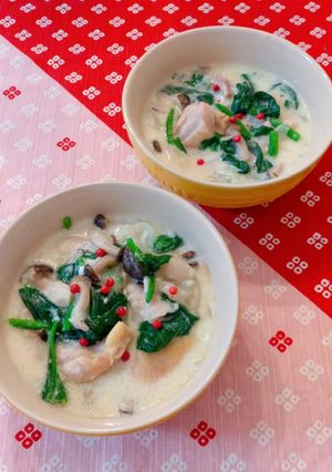 鶏肉とほうれん草のクリーム煮-レシピのメイン写真