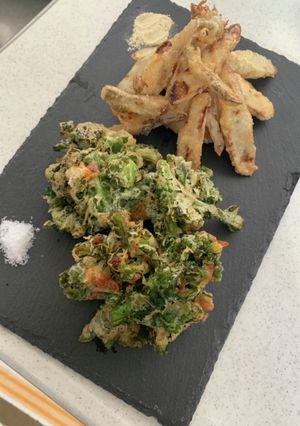 菜の花と桜海老のかき揚げ-レシピのメイン写真