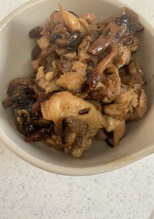 なめこと豚バラ塩昆布炒め-レシピのメイン写真