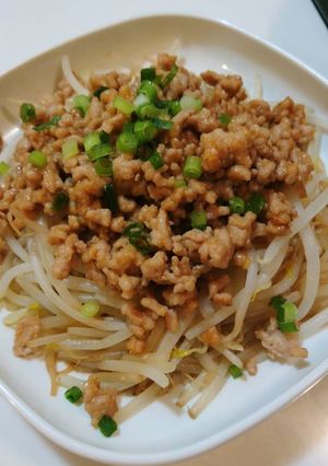 簡単！めちゃうま！豚ひき肉の肉味噌もやし-レシピのメイン写真