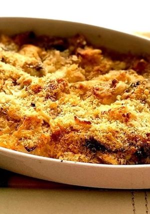 フライパンで簡単！豚肉と椎茸のグラタン-レシピのメイン写真