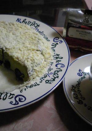 抹茶と黒豆のベークドチーズケーキ-レシピのメイン写真