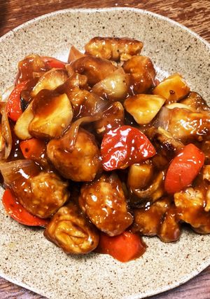 豚こま肉で酢豚-レシピのメイン写真
