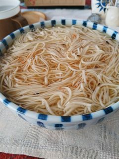 夏の残りの素麺のにゅう麺〜-レシピのメイン写真