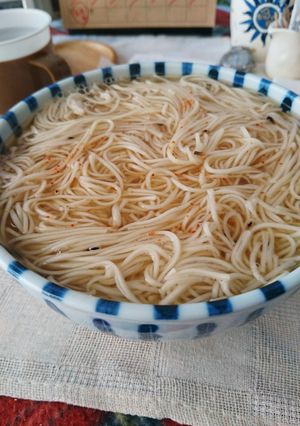 夏の残りの素麺のにゅう麺〜-レシピのメイン写真