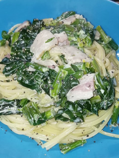 ほうれん草とベーコンの生クリームパスタ-レシピのメイン写真