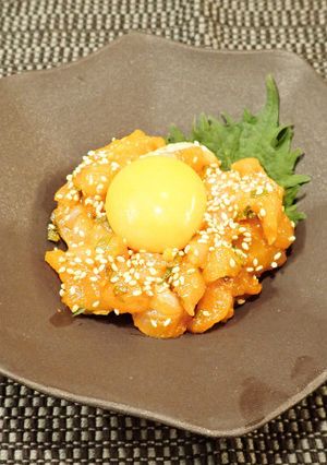 アイナメのユッケ風-レシピのメイン写真