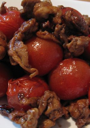 すっぱおいしい！豚肉プチトマト炒め-レシピのメイン写真