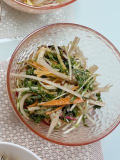 ごぼうと水菜の柚子胡椒サラダ-レシピのメイン写真