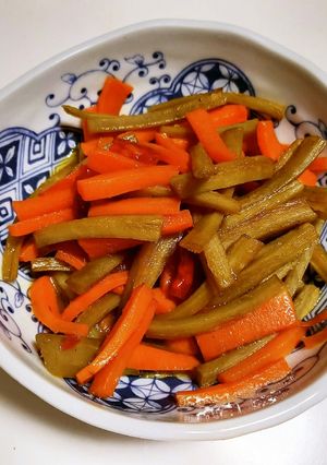 箸休めに！ピリ辛味のきんぴらごぼう-レシピのメイン写真
