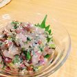 アジと香味野菜のタタキ