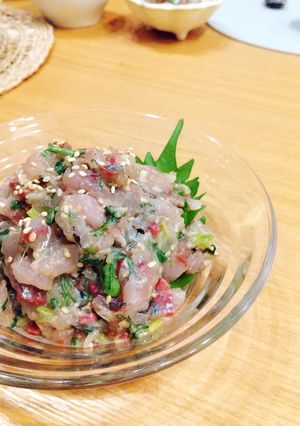 アジと香味野菜のタタキ-レシピのメイン写真