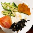 隙間埋め生白菜きゅうり麺つゆポン酢マリネ