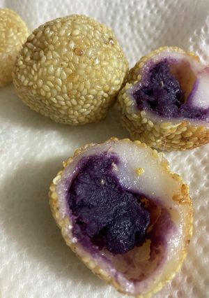 紫芋のゴマ団子-レシピのメイン写真