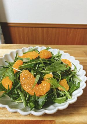 たんかんと水菜のサラダ-レシピのメイン写真