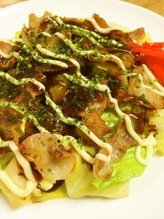 #カリカリ豚バラのお好み焼き風-レシピのメイン写真